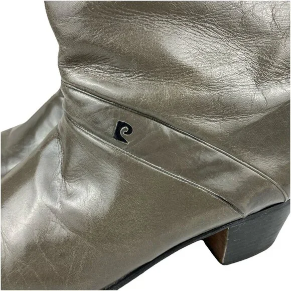 Sz 13 M Mens 70s Pierre Cardin Ankle Boots Mushroom Gray Disco Superfly